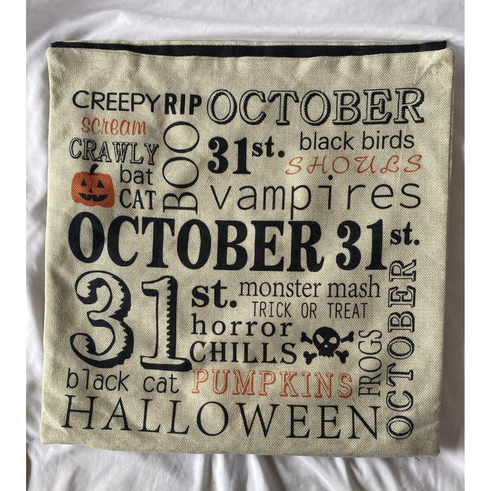 Halloween Pillow Covers 17x17 (set Of 3) - Picture 4 of 9